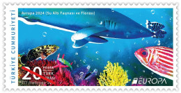 2024 TURKEY EUROPA UNDERWATER FAUNA AND FLORA MNH ** - Unused Stamps