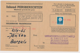 Borculo - Doetinchem 1966 - Persbericht Geldersche Tramwegen - Zonder Classificatie