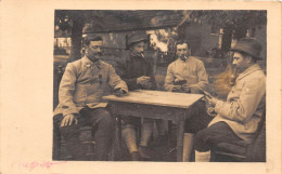 SUISSE - Militaria - Carte Photo - Soldats - Jeu De Cartes - N° 129 Sur Le Col - Kilchberg