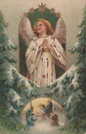 1901 ENGEL WEIHNACHTSFERIEN Vintage Antike Alte Postkarte CPA #PAG664.DE - Anges