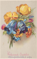 FLOWERS Vintage Ansichtskarte Postkarte CPA #PKE537.DE - Fleurs