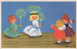 KINDER KINDER Szene S Landschafts Vintage Ansichtskarte Postkarte CPSMPF #PKG584.DE - Escenas & Paisajes