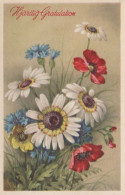 FLOWERS Vintage Ansichtskarte Postkarte CPA #PKE719.DE - Flowers