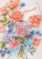 FLOWERS Vintage Ansichtskarte Postkarte CPSM #PBZ847.DE - Fiori