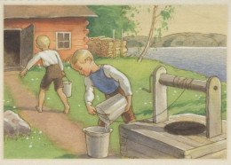 KINDER KINDER Szene S Landschafts Vintage Postal CPSM #PBT167.DE - Scenes & Landscapes