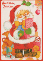 WEIHNACHTSMANN SANTA CLAUS Neujahr Weihnachten Vintage Ansichtskarte Postkarte CPSM #PBL345.DE - Santa Claus