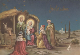 Jungfrau Maria Madonna Jesuskind Weihnachten Religion Vintage Ansichtskarte Postkarte CPSM #PBB617.DE - Jungfräuliche Marie Und Madona