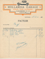 Nota Amsterdam 1934 - Hollandia Garage - School Voor Autorijden - Holanda