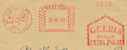 Meter Cover Netherlands 1953 Enamel - Pots - Pans - Altri & Non Classificati