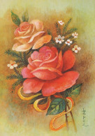 FLOWERS Vintage Ansichtskarte Postkarte CPSM #PAS196.DE - Fiori