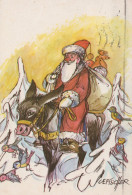 WEIHNACHTSMANN SANTA CLAUS WEIHNACHTSFERIEN Vintage Postkarte CPSM #PAJ920.DE - Santa Claus