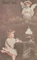 ENGEL WEIHNACHTSFERIEN Vintage Ansichtskarte Postkarte CPSMPF #PAG734.DE - Engel