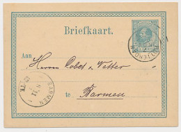 Briefkaart G. 10 Rotterdam - Duitsland 1877 - Material Postal