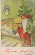 PAPÁ NOEL Feliz Año Navidad Vintage Tarjeta Postal CPSMPF #PKG320.ES - Santa Claus