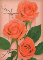 FLORES Vintage Tarjeta Postal CPSM #PBZ481.ES - Bloemen