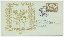 Cover / Postmark Portugal 1952 Atlantic Pact  - NATO