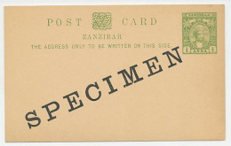 Specimen - Postal Stationery Zanzibar Palm Tree - Arbres