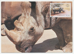 Maximum Card Poland 1984 Rhinoceros - Elephant - Andere & Zonder Classificatie