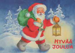 PAPÁ NOEL Feliz Año Navidad Vintage Tarjeta Postal CPSM #PBL343.ES - Santa Claus