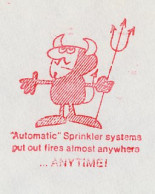 Meter Cover Netherlands 1978 Devil - Automatic Sprinkler Systems - Firemen