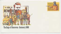 Postal Stationery Australia 1980 Siege Of Glenrowan - Polizia – Gendarmeria
