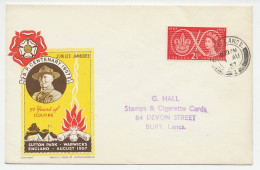 Cover GB / UK 1957 Jubilee Jamboree - 50 Years Of Scouting - Otros & Sin Clasificación