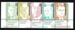 Nederland 2013 - NVPH 3059/3063 - Nederlandse Schrijvers, Dutch Writers, écrivains - MNH - Unused Stamps