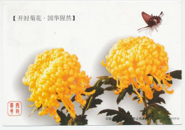 Postal Stationery China 2004 Butterfly - Flower - Other & Unclassified