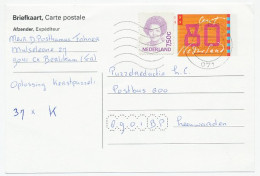 Briefkaart G. 378 Bijfrankering T.b.v. Prijspuzzel - Menaldum - Material Postal