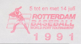 Meter Cut Netherlands 1991 Rotterdam Baseball World Port Tournament 1991 - Other & Unclassified