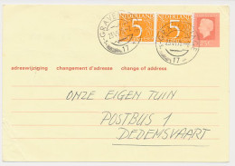Verhuiskaart G. 38 Den Haag - Dedemsvaart 1975 - Postal Stationery
