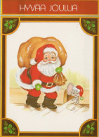 PAPÁ NOEL NAVIDAD Fiesta Vintage Tarjeta Postal CPSM #PAK200.ES - Santa Claus