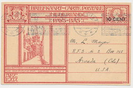 Briefkaart G. 214 M Deventer - USA 1926 - Postal Stationery