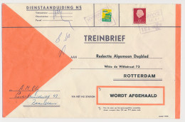 Treinbrief Zaandam - Rotterdam 1964 - Ohne Zuordnung