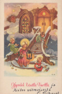 ANGE Noël Vintage Carte Postale CPSMPF #PKD765.FR - Engel