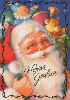 PÈRE NOËL Bonne Année Noël Vintage Carte Postale CPSM #PBL472.FR - Santa Claus