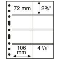 Leuchtturm Hüllen Klar Grande 4CT (5er Pack) 360753 Neu ( - Blanco Pagina's