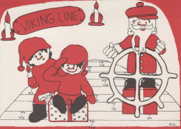 PÈRE NOËL Bonne Année Noël Vintage Carte Postale CPSM #PBB233.FR - Santa Claus