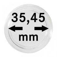 Lindner Münzkapsel Innen-Ø 35,45 Mm, Innenhöhe 5,07 Mm, 10er Pack S22703545P Neu - Matériel