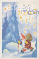 PÈRE NOËL Bonne Année Noël Vintage Carte Postale CPSM #PAU584.FR - Santa Claus