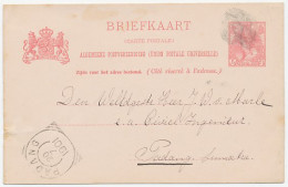 Briefkaart G. 57 Soeren - Padang / Vingerafdruk ? Stempel - Ohne Zuordnung