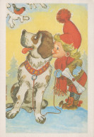 CHIEN Animaux Vintage Carte Postale CPSM #PAN594.FR - Hunde