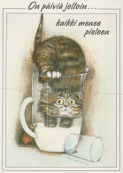 CHAT CHAT Animaux Vintage Carte Postale CPSM #PAM154.FR - Chats