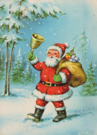 PÈRE NOËL NOËL Fêtes Voeux Vintage Carte Postale CPSM #PAJ709.FR - Santa Claus