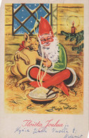 SANTA CLAUS Happy New Year Christmas Vintage Postcard CPSMPF #PKG319.GB - Santa Claus