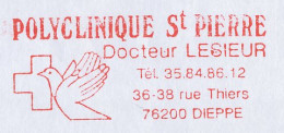Meter Cover France 2002 Hospital - Cross - Dove - Other & Unclassified