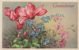 FLOWERS Vintage Postcard CPA #PKE716.GB - Fleurs