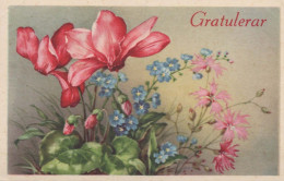 FLOWERS Vintage Postcard CPA #PKE716.GB - Fiori