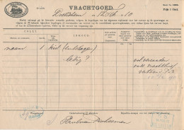 Vrachtbrief H.IJ.S.M. Doetinchem - Den Haag 1910 - Unclassified