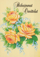 FLOWERS Vintage Postcard CPSM #PBZ360.GB - Fleurs